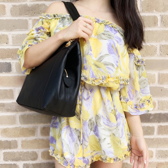 💕Michael kors large chain tote black pebbled - Picture 5 of 5